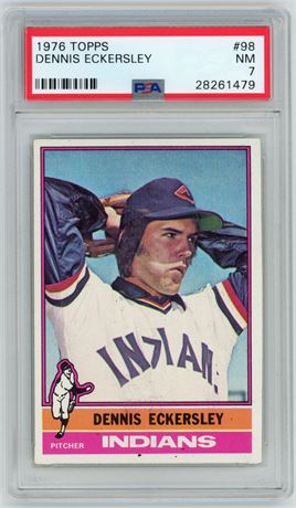 1976 Topps #98 Dennis Eckersley PSA 7 NM
