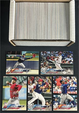 2018 Topps Baseball Update Complete Set w/ Ohtani, Soto, and Acuna RC's