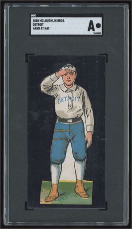 1888 McLoughlin Bros Detroit Hand At Hat SGC Authentic