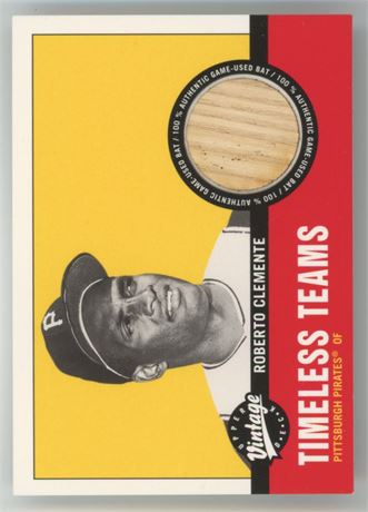 2001 Upper Deck Vintage Timeless Teams Roberto Clemente Game-Used Bat