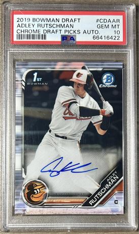 2019 Bowman Chrome Draft Picks Auto Adley Rutschman PSA 10 GEM MINT