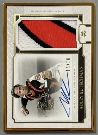 2024 Topps Definitive Collection Adley Rutschman Gold-Framed Patch Auto 15/30