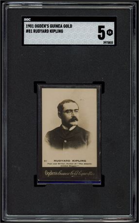 1901 Ogden's Guinea Gold #81 Rudyard Kipling SGC 5