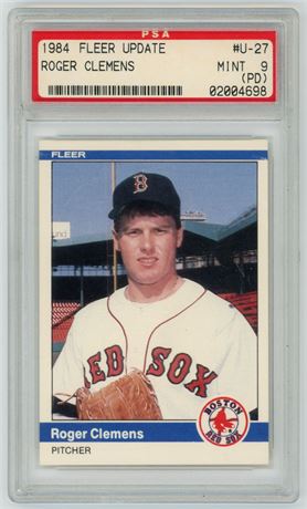 1984 Fleer Update Roger Clemens RC PSA 9 (PD)