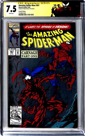 Amazing Spider-Man #361 (1992) Signed by Mark Bagley CGC 7.5