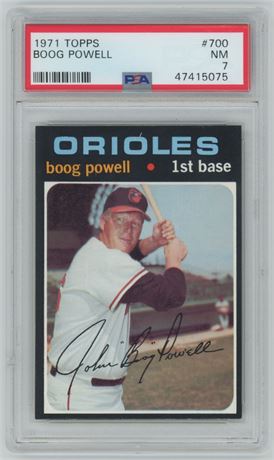 1971 Topps #700 Boog Powell Hi # PSA 7 NM