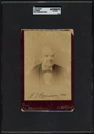 1886 Cabinet P.T Barnum Chas. Eisenmann Studio SGC Authenic