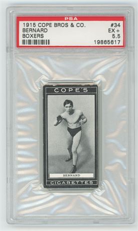 1915 Cope Bros & CO. #34 Bernard Boxers PSA 5.5 EX+