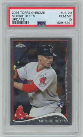 2014 Topps Chrome Update Mookie Betts RC PSA 10 GEM MINT