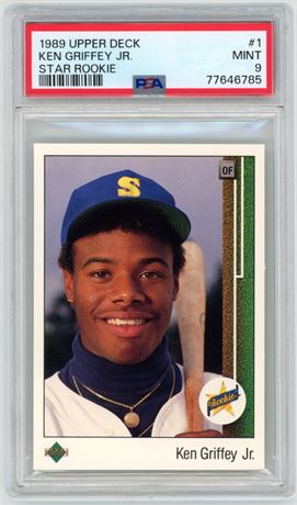 1989 Upper Deck #1 Ken Griffey Jr RC PSA 9 MINT