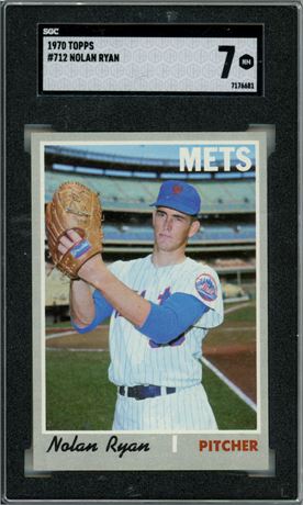 1970 Topps #712 Nolan Ryan Hi# SGC 7 NM Beauty!