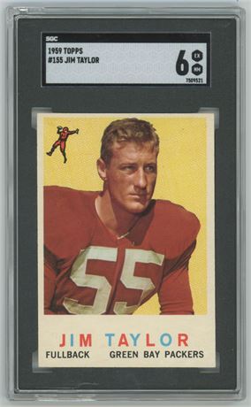 1959 Topps #155 Jim Taylor SGC 6 EXMT