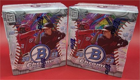 2023 Bowman Chrome Baseball Sealed Master Box Lot (2)