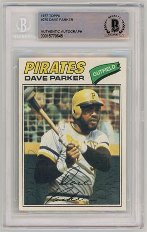 1977 Topps #270 Dave Parker Autograph BGS Authentic