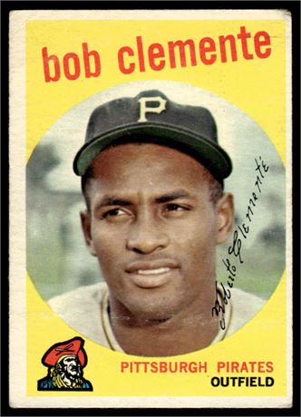 1959 Topps #478 Roberto Clemente Low Grade