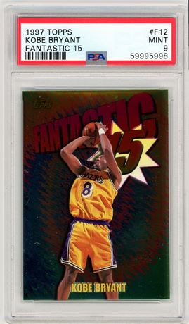1997 Topps Kobe Bryant Fantastic 15 PSA 9 MINT