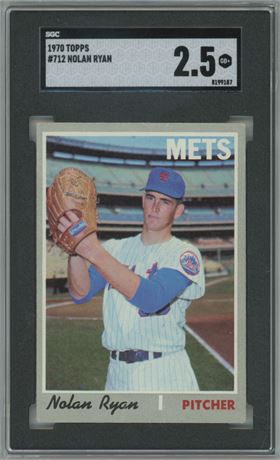 1970 Topps #712 Nolan Ryan SGC 2.5 GOOD+
