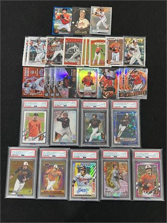 2021 Ryan Mountcastle RC Lot (30) w/ #'d RC's, GOLD Refractors & Auto