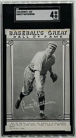 1948 Exhibits - HOF Christy Matthewson SGC 4 VGEX