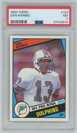 1984 Topps #123 Dan Marino RC PSA 7 NM