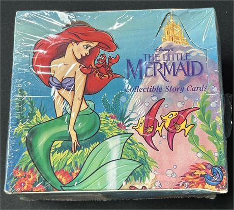 1991 Pro Set The Little Mermaid Collectible Story Cards Factory Sealed Box