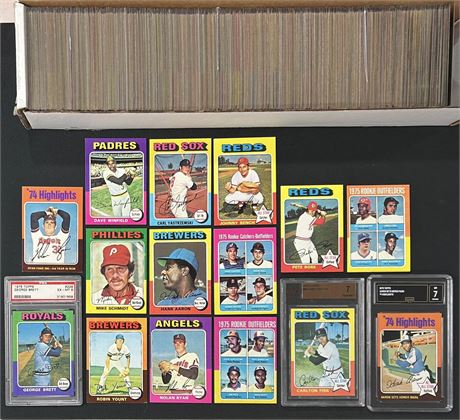 1975 Topps Complete Set (660/660) EXMT Avg (Read)
