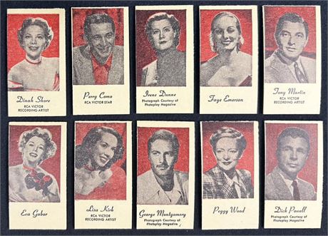 1940's Peerless Vending Engrav-O-Tint 10 Card Complete Set