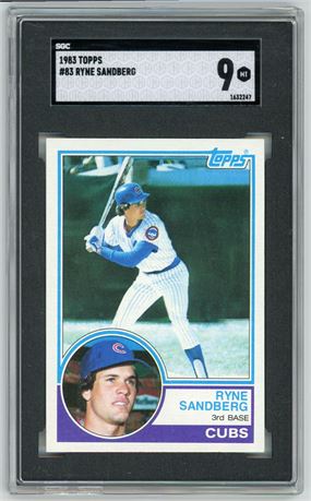 1983 Topps #83 Ryne Sandberg RC SGC 9 MINT