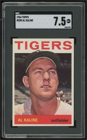 1964 Topps #250 Al Kaline SGC 7.5 NM+