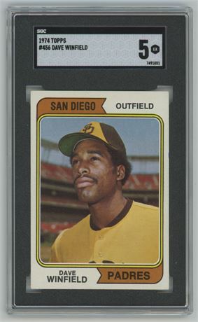 1974 Topps #546 Dave Winfield RC SGC 5 EX