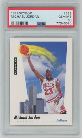 1991 Skybox #583 Michael Jordan PSA 10 GEM MINT