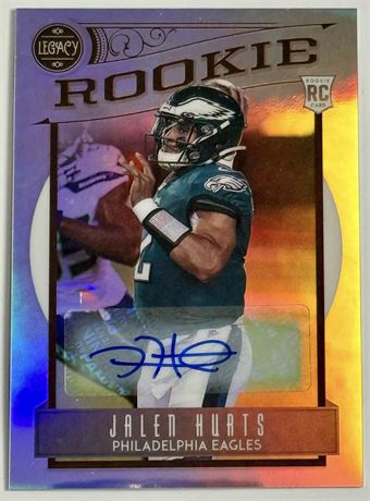 2020 Panini Chronicles #204 Jalen Hurts RC Legacy 58/99 Auto