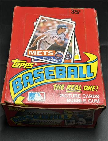 1985 Topps Baseball Wax Box 36 Sealed Packs