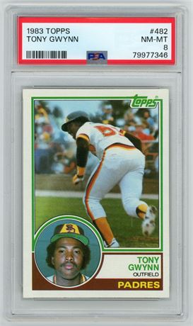 1983 Topps #482 Tony Gwynn RC PSA 8 NMMT
