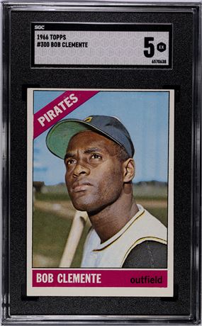 1966 Topps #300 Roberto Clemente SGC 5 EX