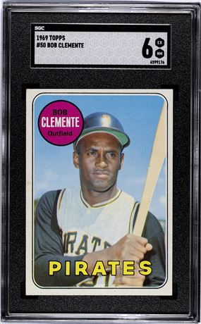 1969 Topps #50 Roberto Clemente SGC 6 EXMT