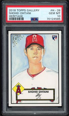 2018 Topps Gallery Shohei Ohtani Heritage RC PSA 10 GEM MINT