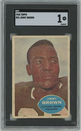 1960 Topps #23 Jimmy Brown SGC 1 POOR