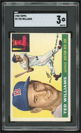 1955 Topps #2 Ted Williams SGC 3 VG