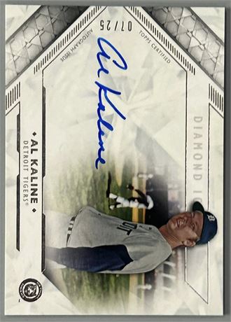 2018 Topps Diamond Icons Al Kaline Auto 07/25