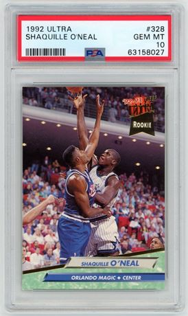 1992 Fleer Ultra #328 Shaquille O'Neal RC PSA 10 GEM MINT