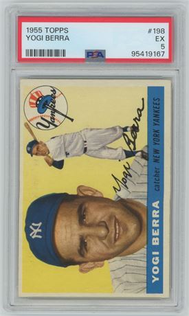 1955 Topps #198 Yogi Berra PSA 5 EX