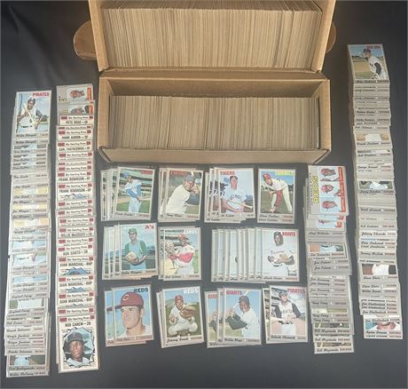 1970 Topps Baseball Set Builders Lot (1750+) w/ Hundreds Of Stars EX+ Avg