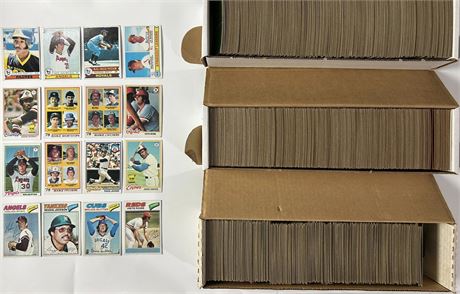 1977, 1978 & 1979 Topps Baseball Complete Sets Lot READ