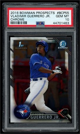 2016 Bowman Chrome Prospects Vladimir Guerrero Jr 1st Bowman PSA 10 GEM MINT