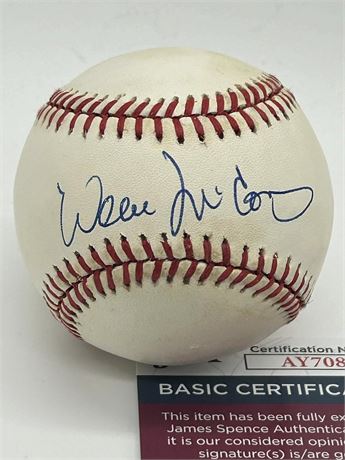 Willie McCovey Autographed Official National League Baseball (JSA)