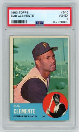 1963 Topps #540 Roberto Clemente Hi# PSA 4 VGEX