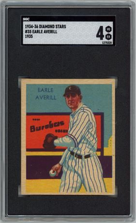 1934-36  Diamond Stars #35 Earle Averill 1935 SGC 4 VGEX