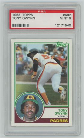 1983 Topps #482 Tony Gwynn RC PSA 9 MINT