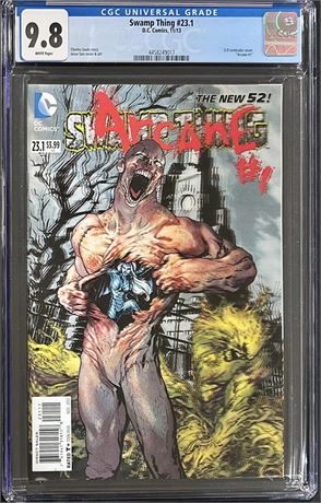 Swamp Thing #23.1 (2013) CGC 9.8 "Arcane #1" 3-D Lenticular Cover